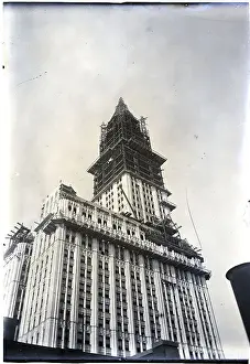 Owner Prints: Woolworth Building Partially Constructed