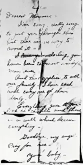 Handwriting Prints: Last Words of Carole Landis