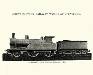 Images Dated 24th January 2017: Wordsells four coupled Express Engine, Victorian Steam Train