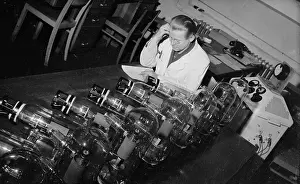 Worker Inside Siemens Radio Plant