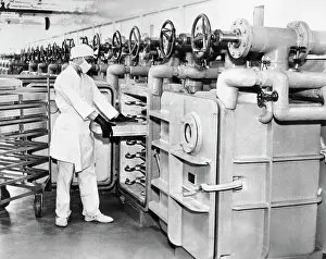 Freezing Prints: Worker Preparing Penicillin