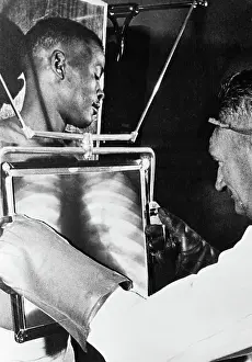 Kimberley Prints: Mine Worker X-Rayed for Diamond Check