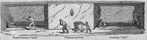 Landscape Male Roles Prints: Workers In Mine