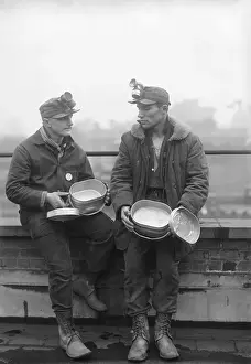 Dish Prints: Two Mine Workers with Canteen Dishes