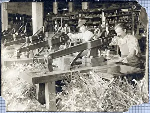 Foreign Prints: Workers Cutting Objects/1920s