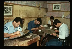 Copper Prints: Workers Handpainting Plates
