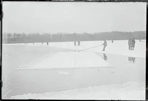 Workers Harvesting Ice