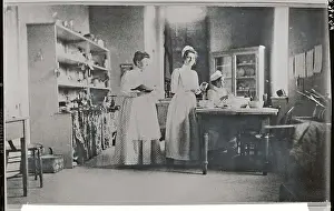 Workers in Hospital Food Area