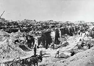 Kimberley Prints: Workers at Kimberley Mine