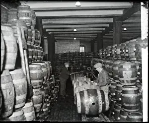 Similarity Prints: Workers Preparing Beer Barrels