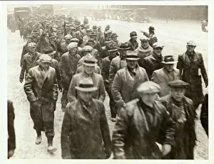 Unemployment Prints: Workers Protesting in the Cold
