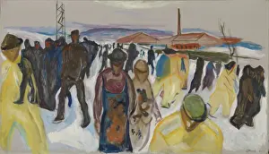 Symbolist Prints: Workers Returning Home