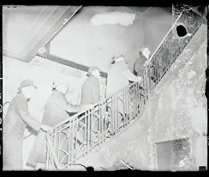 Stairway Prints: Workers Take Stairs