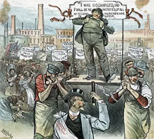 Strike Prints: Workers On Strike Carry Their Leader