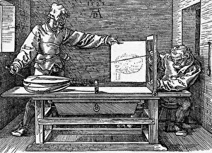 Studying Prints: Working On Perspective By Durer
