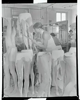 Filing Prints: Workman Filing Mannequin Legs