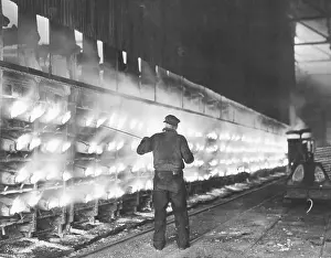 Furnace Prints: Workman Venting Condenser at Steel Plant