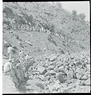 Kathmandu Prints: Workmen Clearing a Road