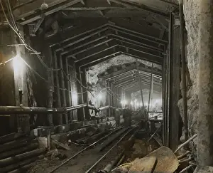 Workmen in Tunnel