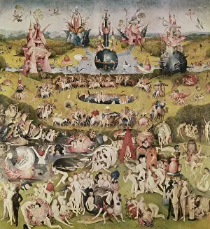 Dutch Prints: The World (Central Panel) from The Garden of Earthly Delights by Heironymus Bosch