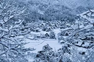 Images Dated 19th January 2016: World Heritage, Shirakawago, Historic Villages of Shirakawa-go and Gokayama
