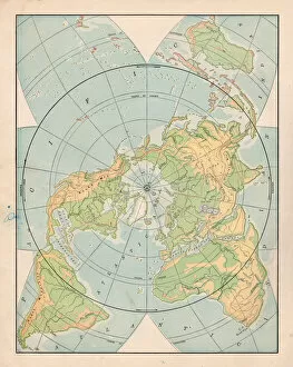 Images Dated 14th February 2017: World map 1898