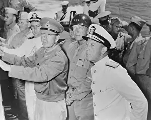 Sicily Prints: World Renown Military Chiefs Planning Strategies in Sicily