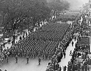 Parade Prints: World War I Parade up Fifth Avenue