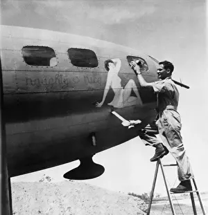 Ladder Prints: World War II Airplane Nose Art