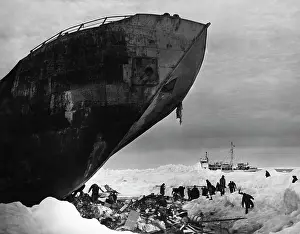 World War II - German Trawler Trapped In Arctic Ice