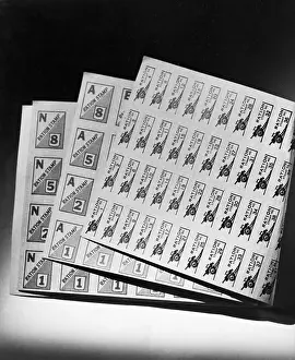 Supply Shortages Prints: World War Ii Ration Stamps