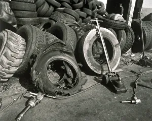Henri Silberman Collection Gallery: Worn tires and tools