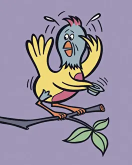 Facial E Prints: Worried Bird