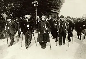 Parade Prints: Wounded French Veterans In Parade