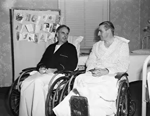 Assassination Prints: Wounded Guards at Hospital Press Conference