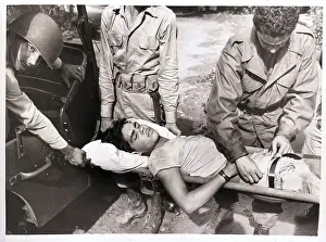 Ambulance Prints: Wounded Man After Puerto Rican Revolt