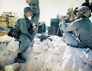 Tarawa Prints: Wounded Marines Receiving Aide