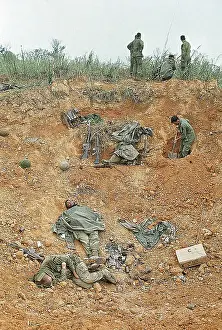 Wounded Soldiers Await Evacuation