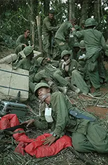 Wounded Soldiers Resting