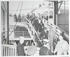 Wounded Soldiers Return Home from Europe