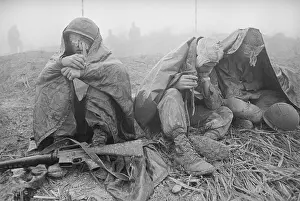 Wounded Soldiers Waiting for Evacuation