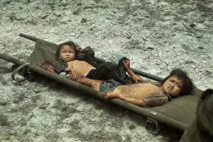 Stretcher Prints: Wounded Vietnamese Children in Stretcher