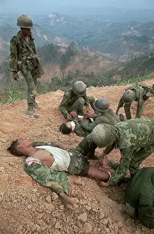 Wounded Vietnamese Troops on Hill 552