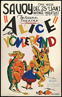 Mock Prints: WPA Alice in Wonderland