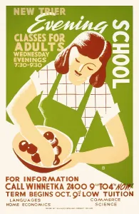 Poster Prints: WPS Evening School Poster