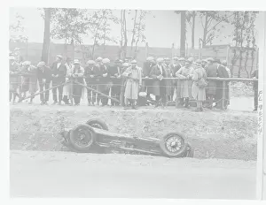 Wreckage of Antonio Ascari's Car