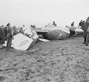 Wreckage Prints: Wreckage of Army's XP-38