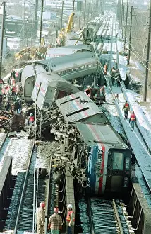 Wreckage Prints: Wreckage of Derailed Amtrak Train