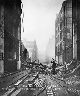 Great Fire of London (2-5 September 1666) Gallery: Wrecked Street