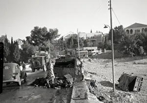 Explosion Prints: Mine Wrecks British Trucks